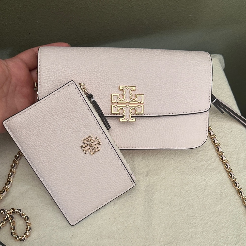 Tory Burch Light Pink Crossbody Bag and Wallet